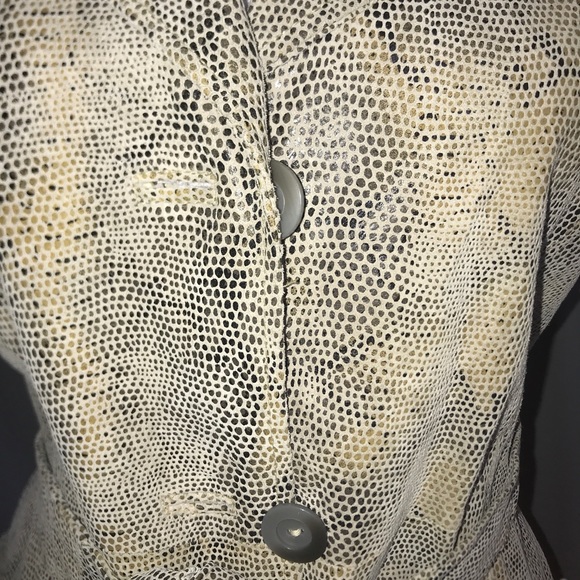 J Percy for Marvin Richards Leather Trench Coat - Picture 3 of 5